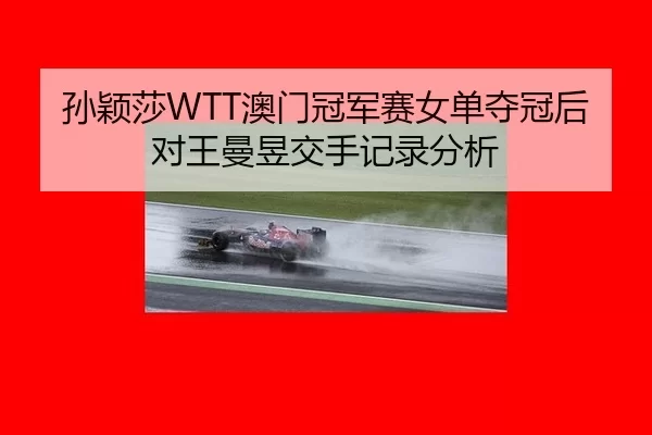 孙颖莎WTT澳门冠军赛女单夺冠后对王曼昱交手记录分析